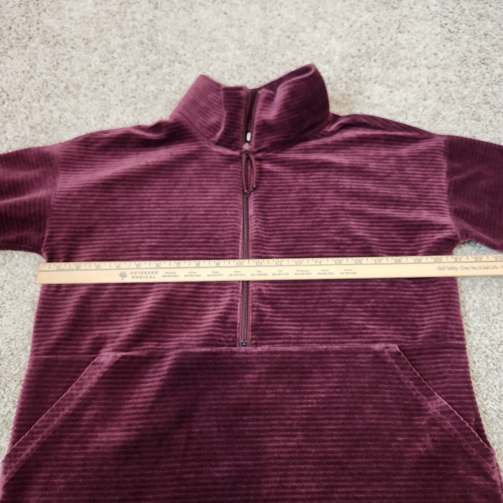 L.L. Bean Soft Stretch Corduroy Pullover Half-Zip Size Medium - Picture 7 of 8